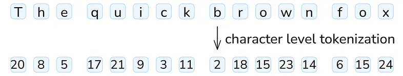 Character Level Tokenization