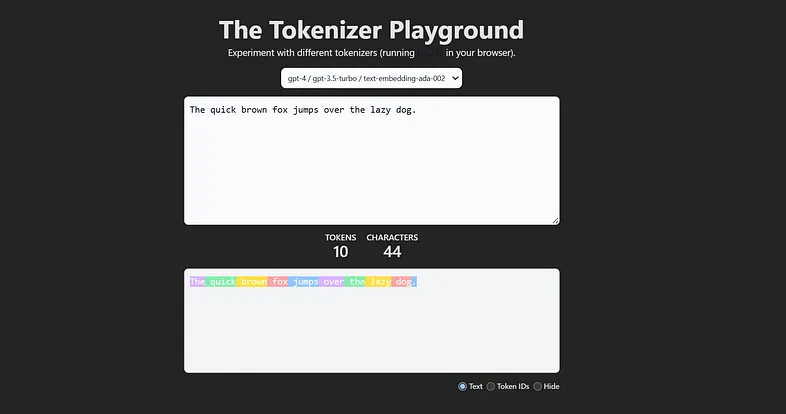 Tokenizer Playground